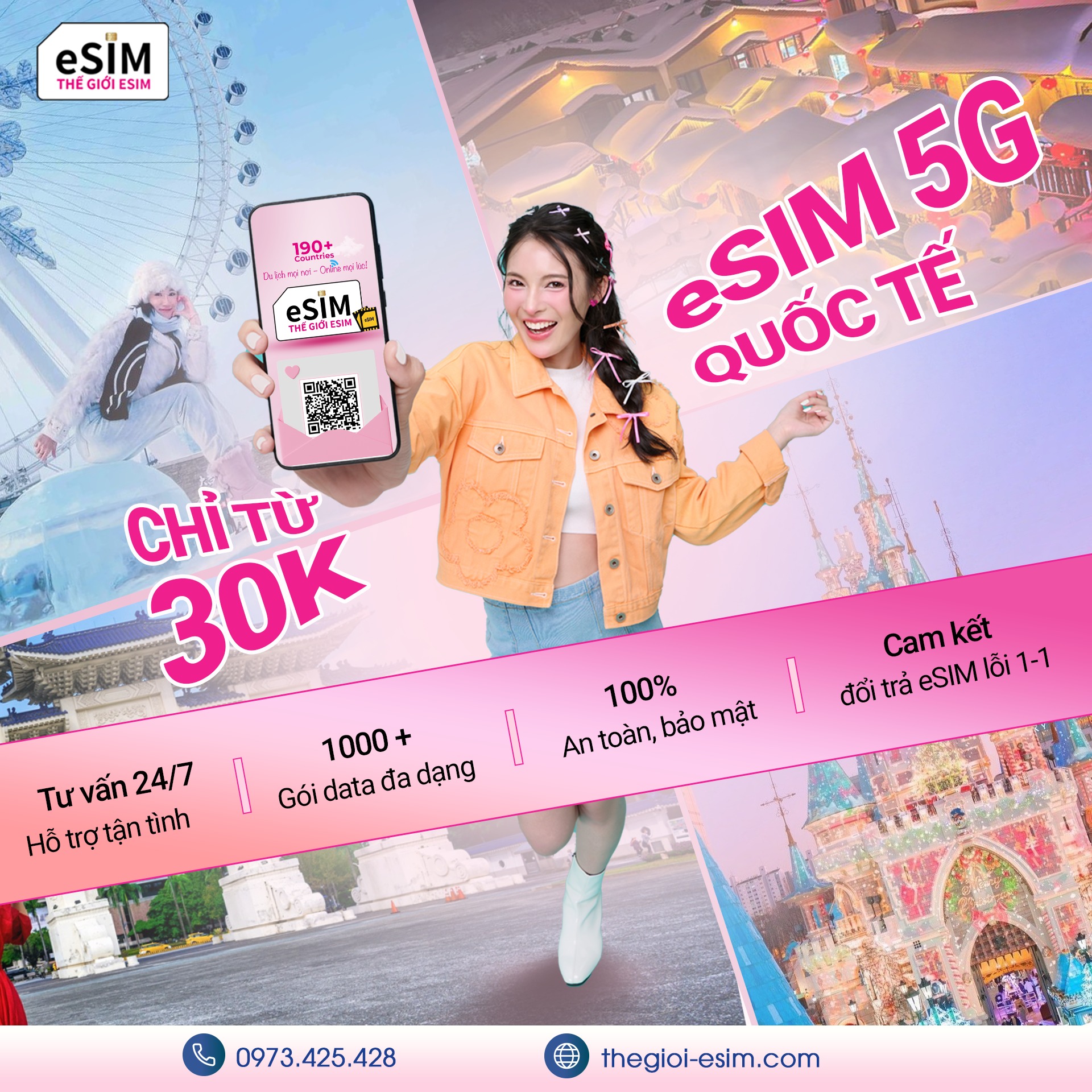 Thế Giới eSIM được xây dựng với mục tiêu mang đến trải nghiệm eSIM du lịch dễ dùng, rõ ràng và an tâm nhất cho khách hàng